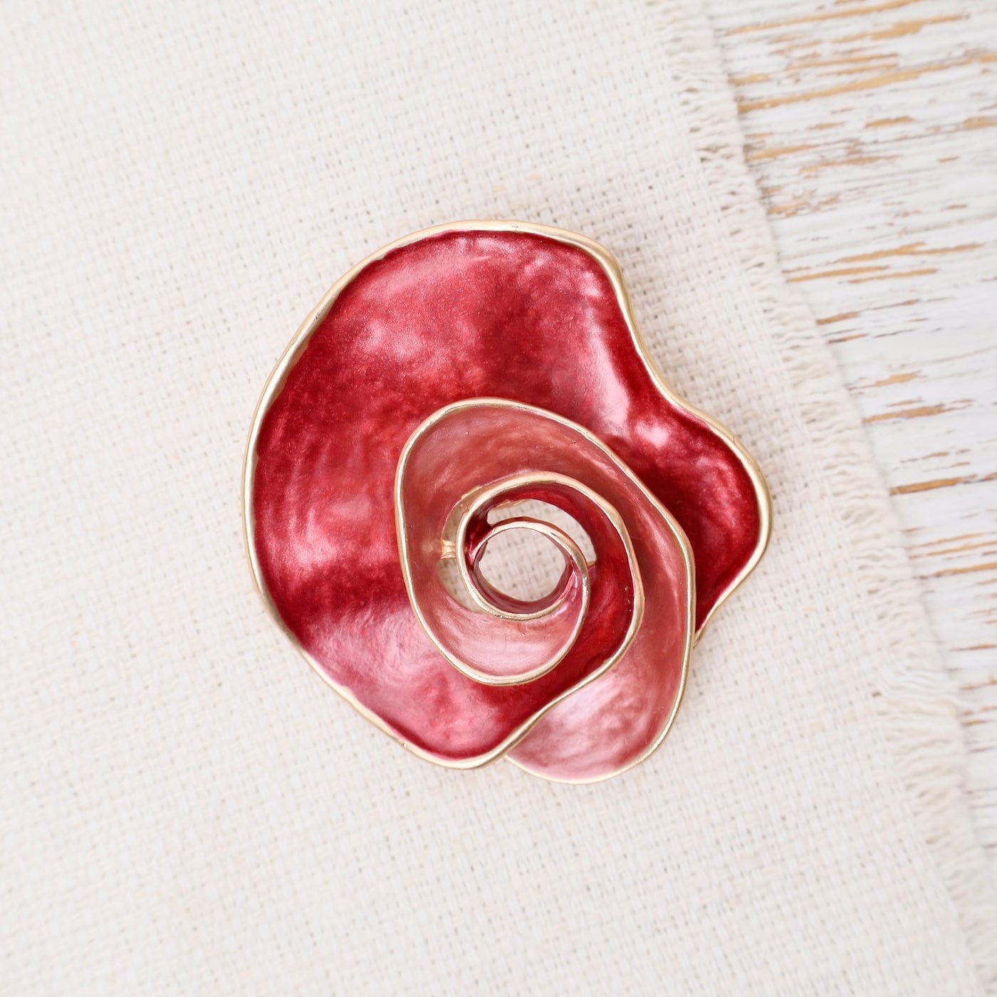 Red Flower Magnetic Brooch – Dandelion Jewelry