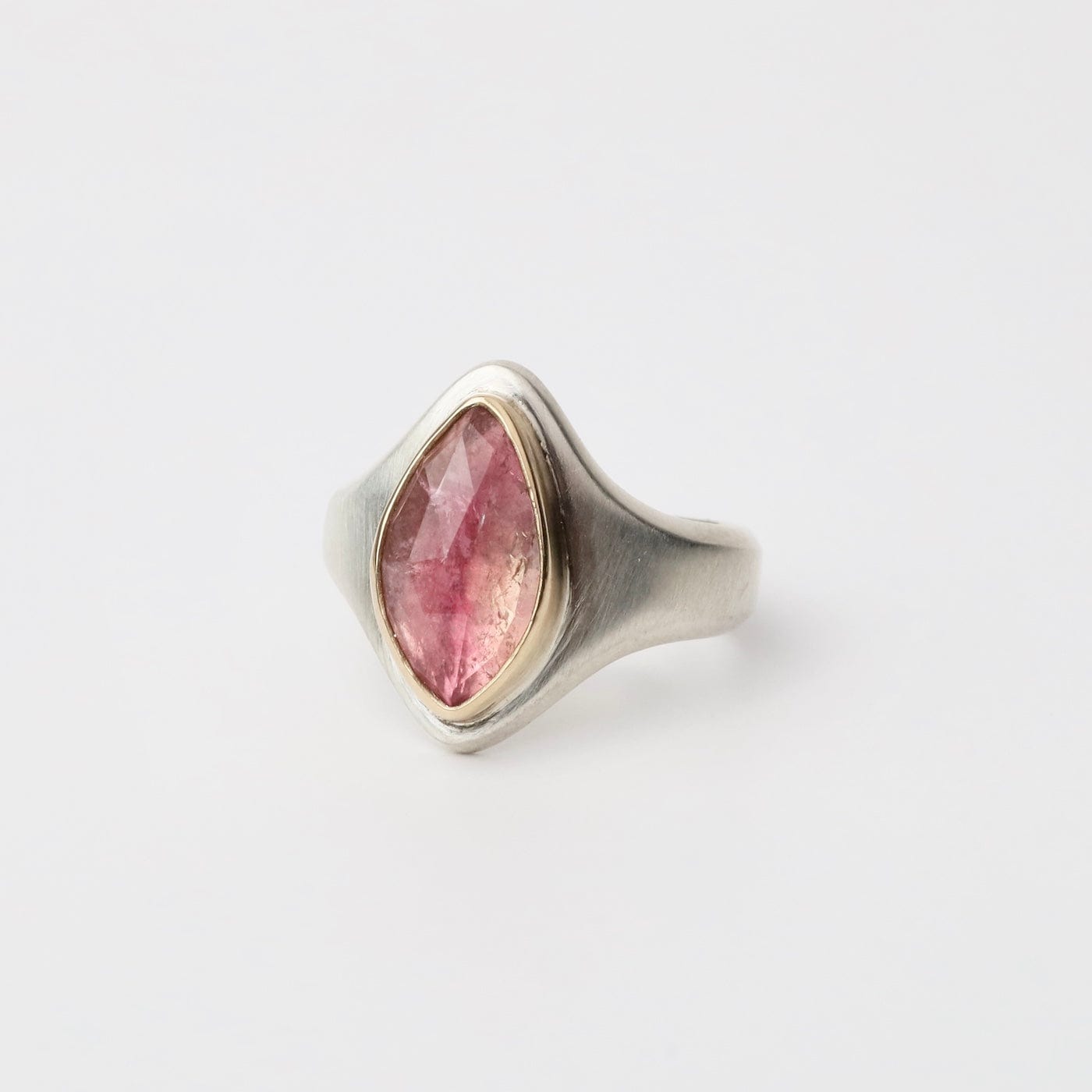 One of a Kind Bi-Color Tourmaline Arroyo Ring – Dandelion Jewelry