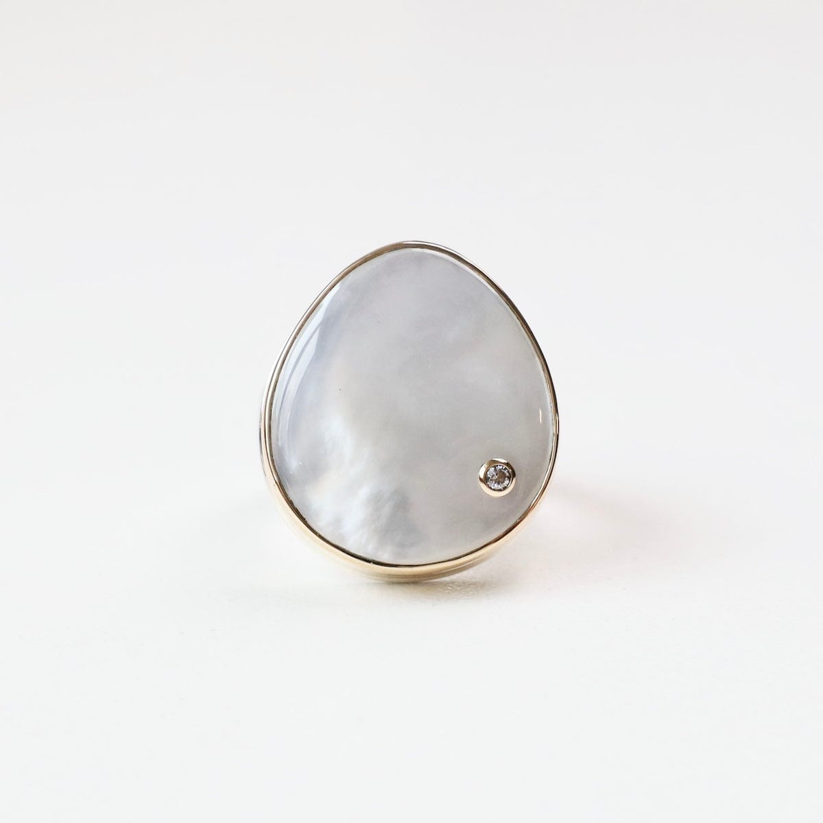 【一点物】jamie joseph ジャミージョセフ　オパールリング Jamie Joseph Vertical Asymmetrical Smooth Mother of Pearl