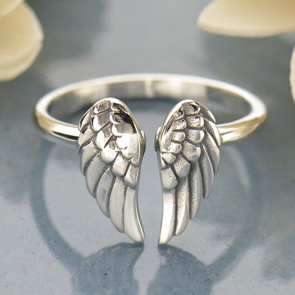 Adjustable Angel Wing Ring – Dandelion Jewelry