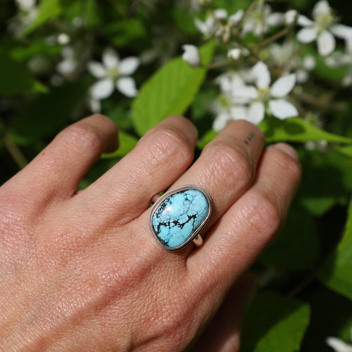 Blue Moon Mountain turquoise sterling shops silver ring