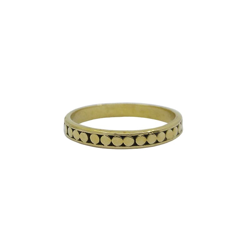RNG-BRASS Solid Brass Dot Stacking Ring