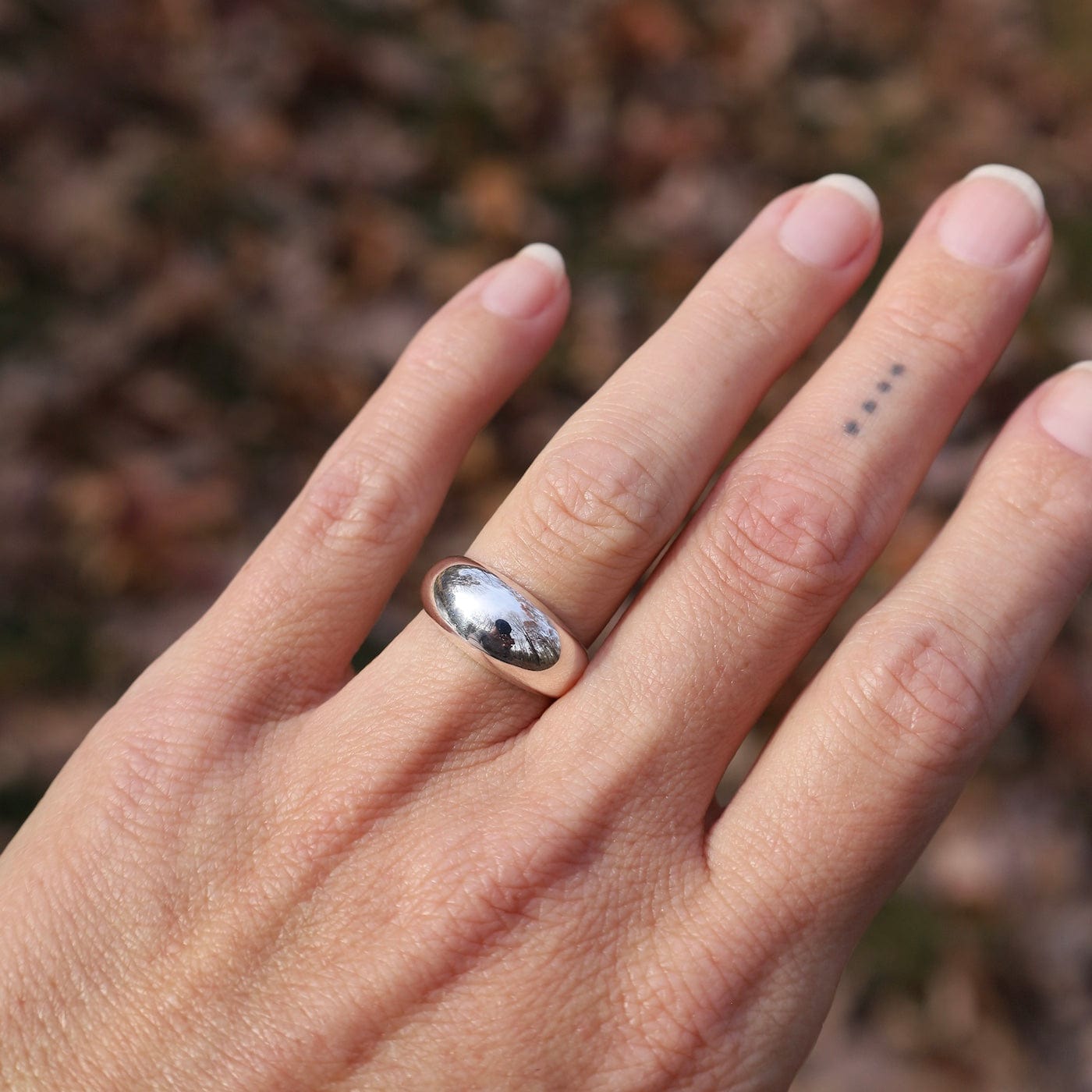 Smooth Tapered Dome Ring – Dandelion Jewelry