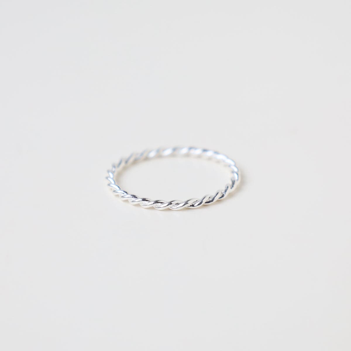RNG Sterling Silver Twisted Band Stacking Rings
