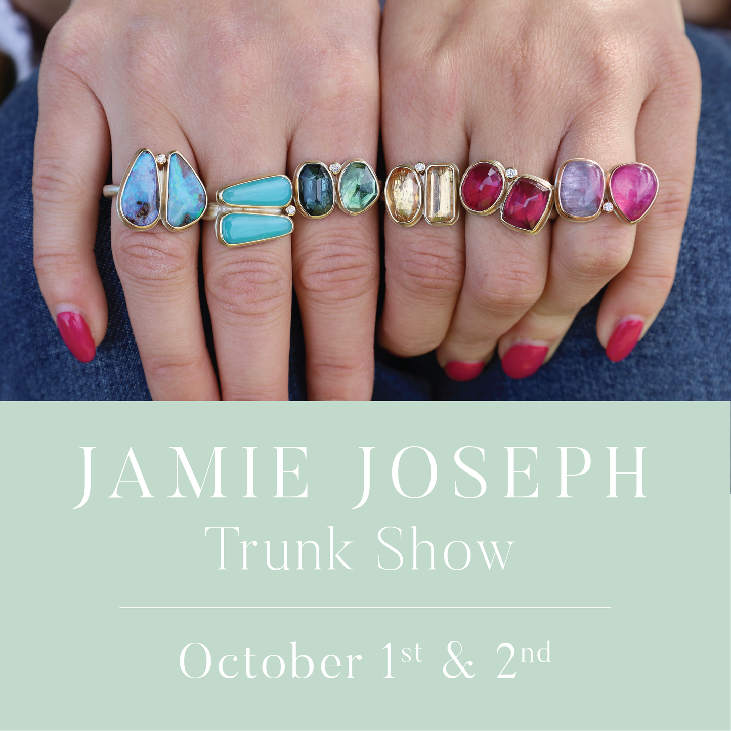 Jamie Joseph Trunk Show in Saucon Valley 10/1 & 10/2