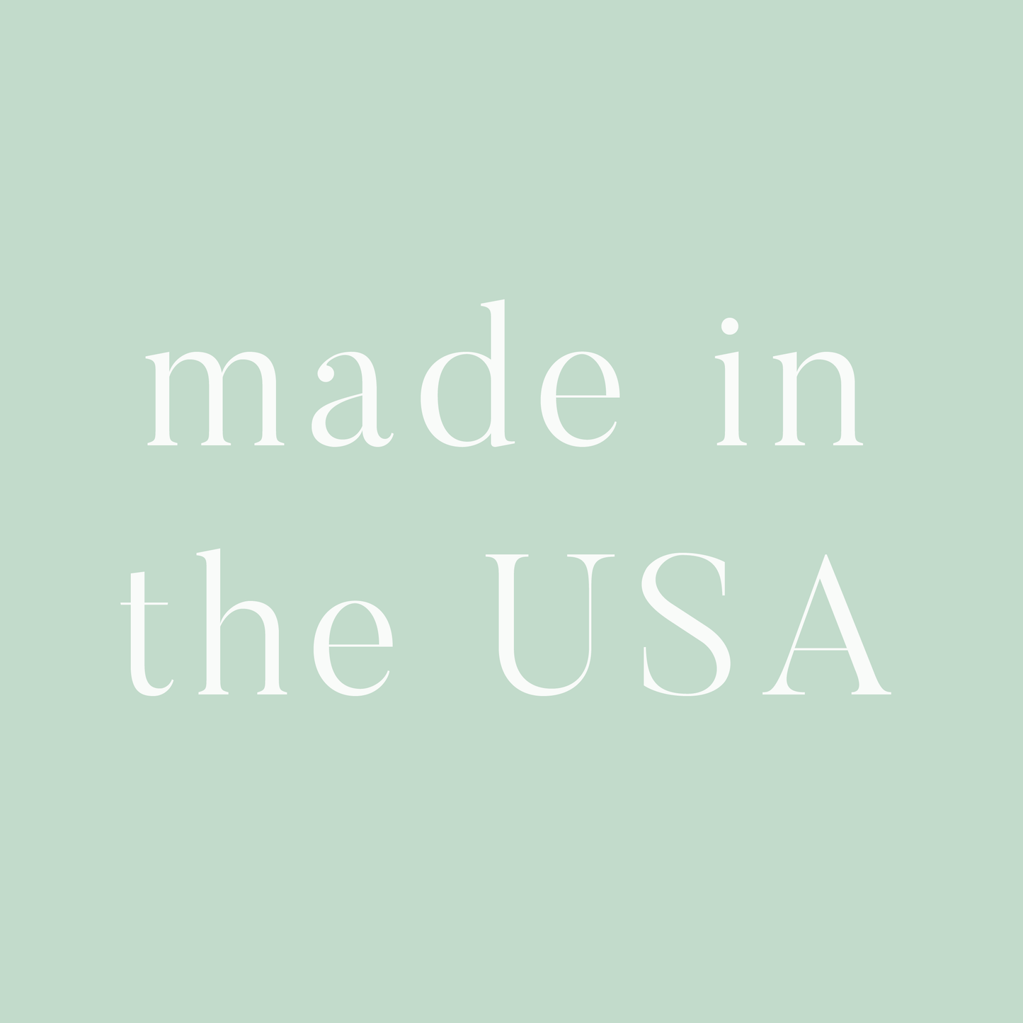 Made in the USA