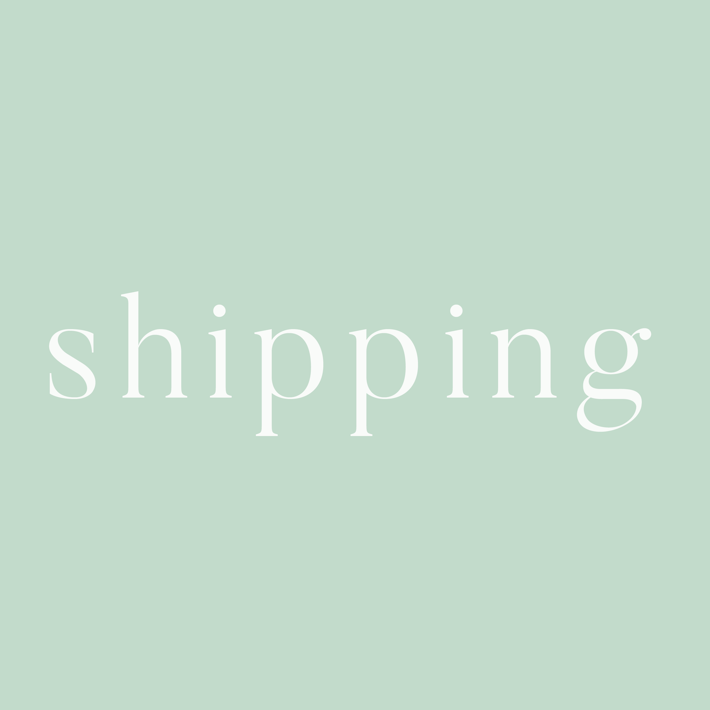 Shipping