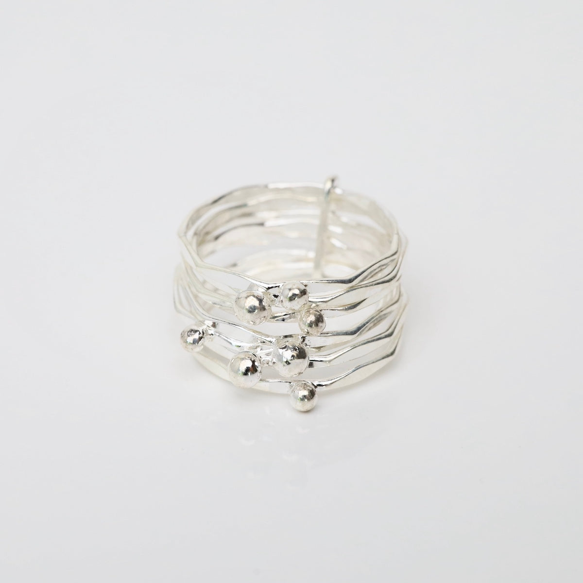 Seven Tiny Bands Stacking Ring