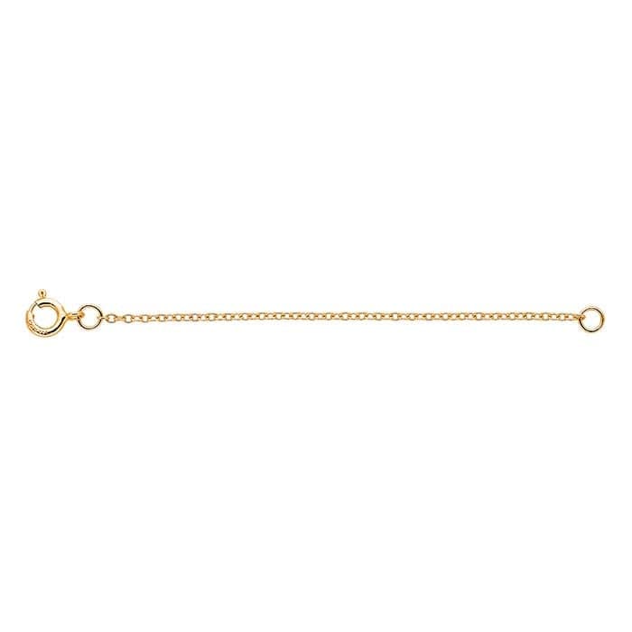 ACC-14K 14K Yellow Gold 1mm Cable Chain Extender