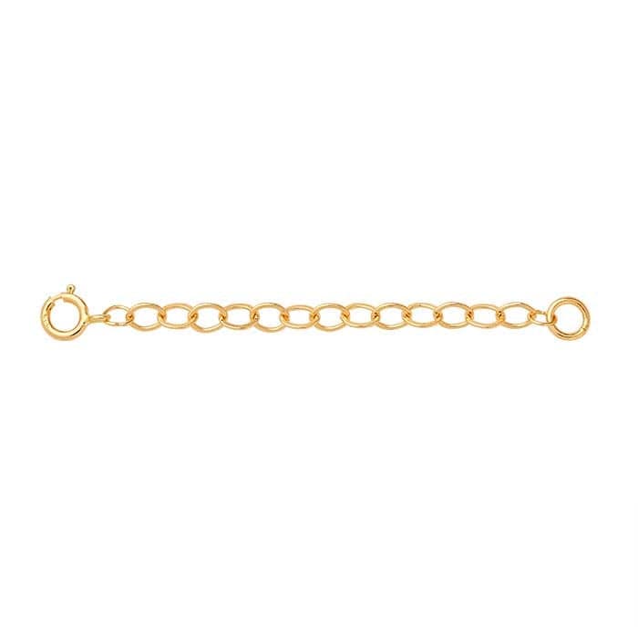 ACC-14K 14K Yellow Gold 3mm Cable Chain Extender