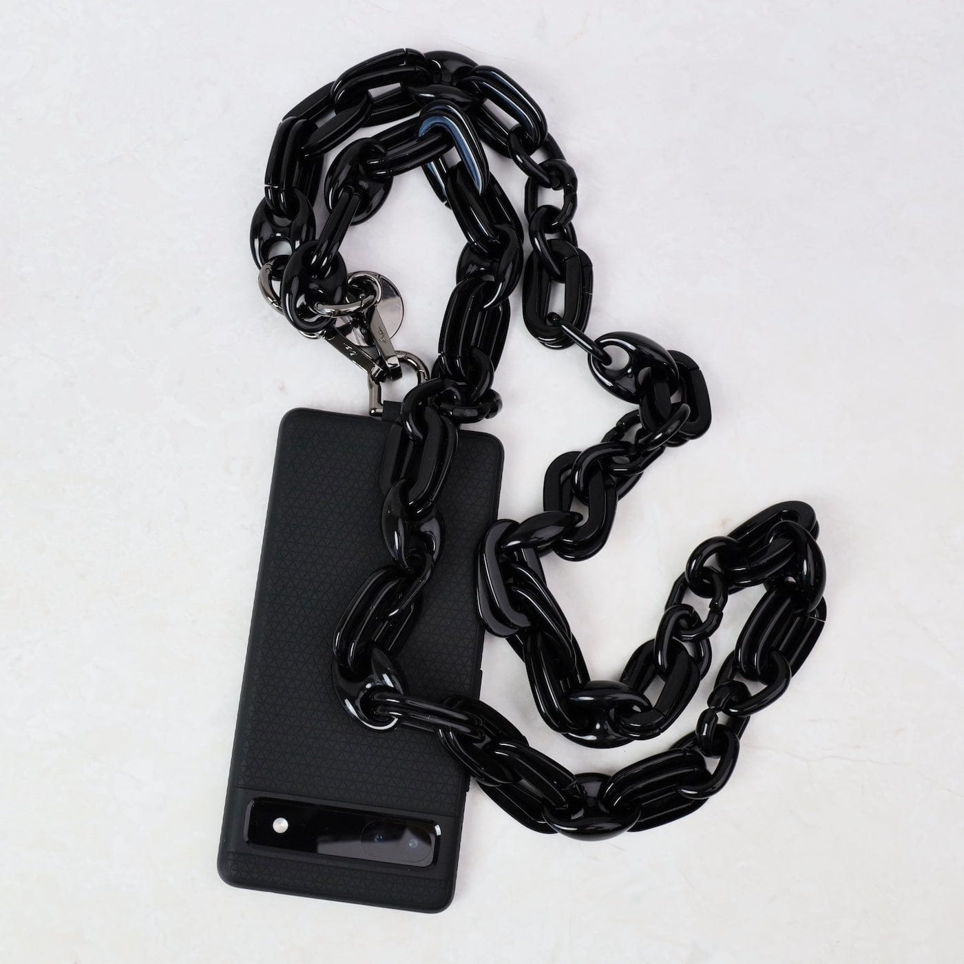 ACC Amber 120cm Black Resin Chain Cell Phone Holder