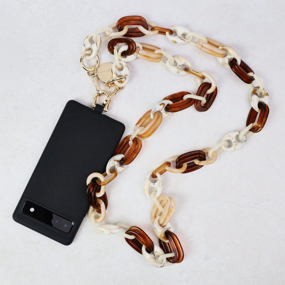 ACC Andy 120cm Beige Resin Mixed Link Chain Cell Phone