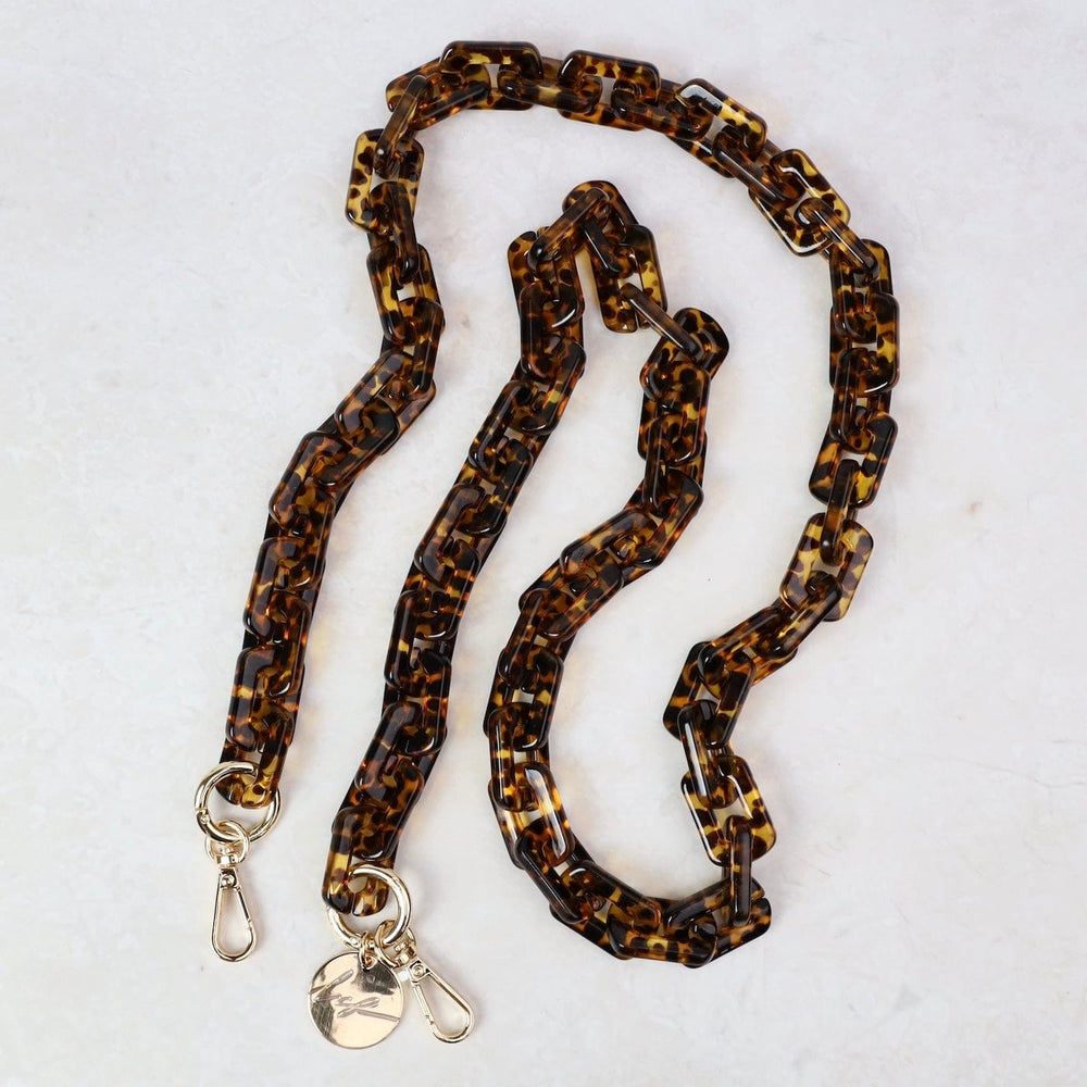 ACC Emmy 120cm Tortoise Resin Square Link Chain Cell P