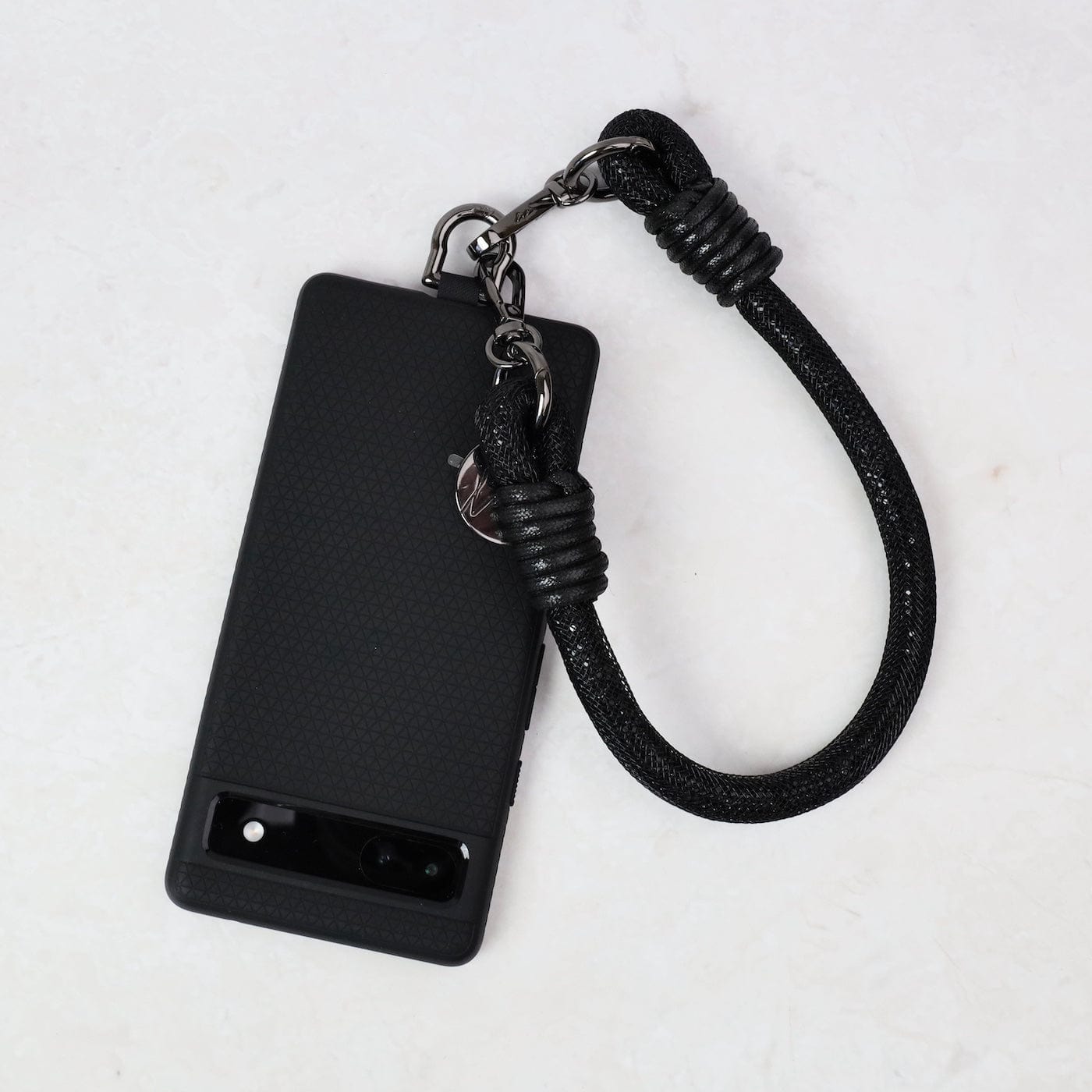 ACC Evan 40cm Sparkle Rope - Black Cell Phone Wristlet