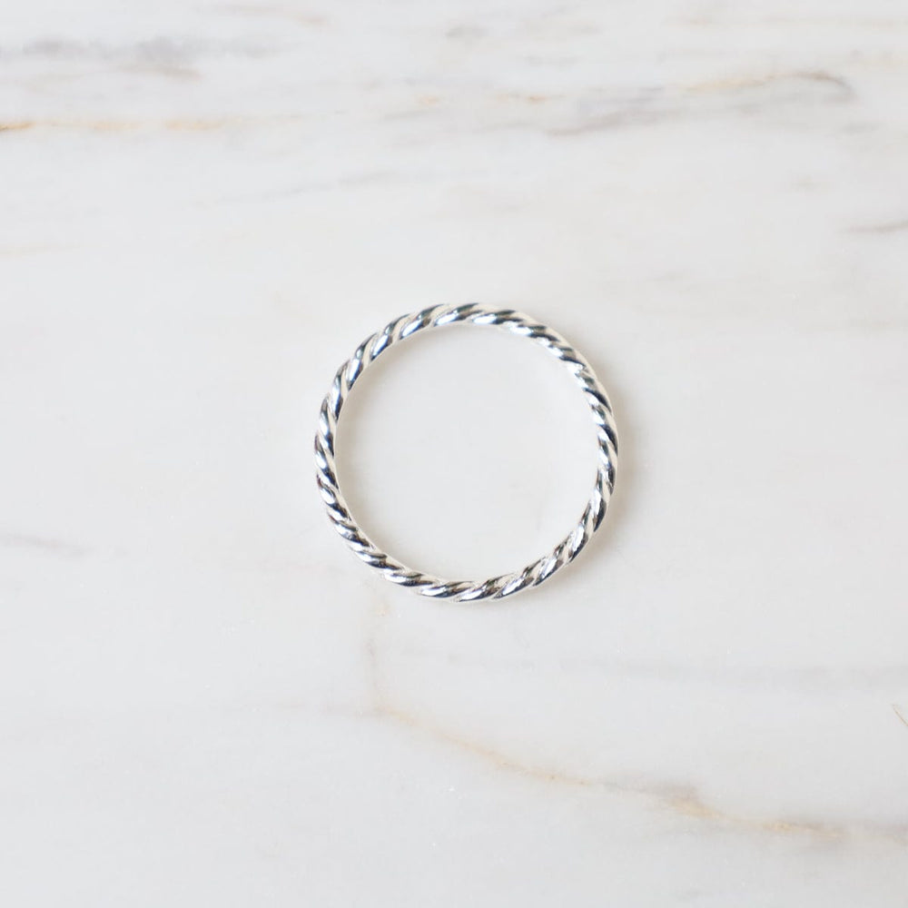 
                  
                    RNG Flat Twisted Stacking Ring - Sterling Silver
                  
                