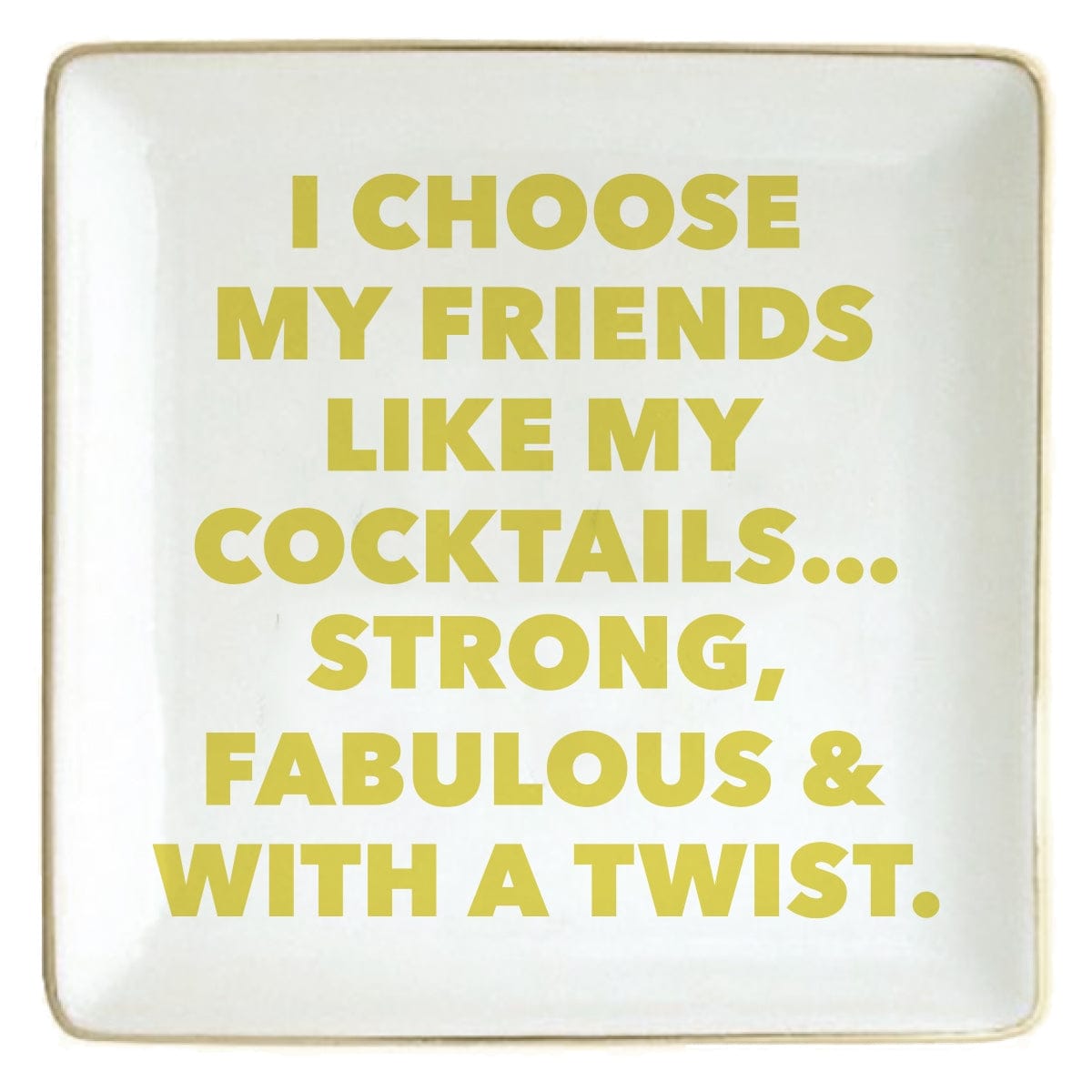 ACC Friends Like Cocktails Ceramic Trinket Tray