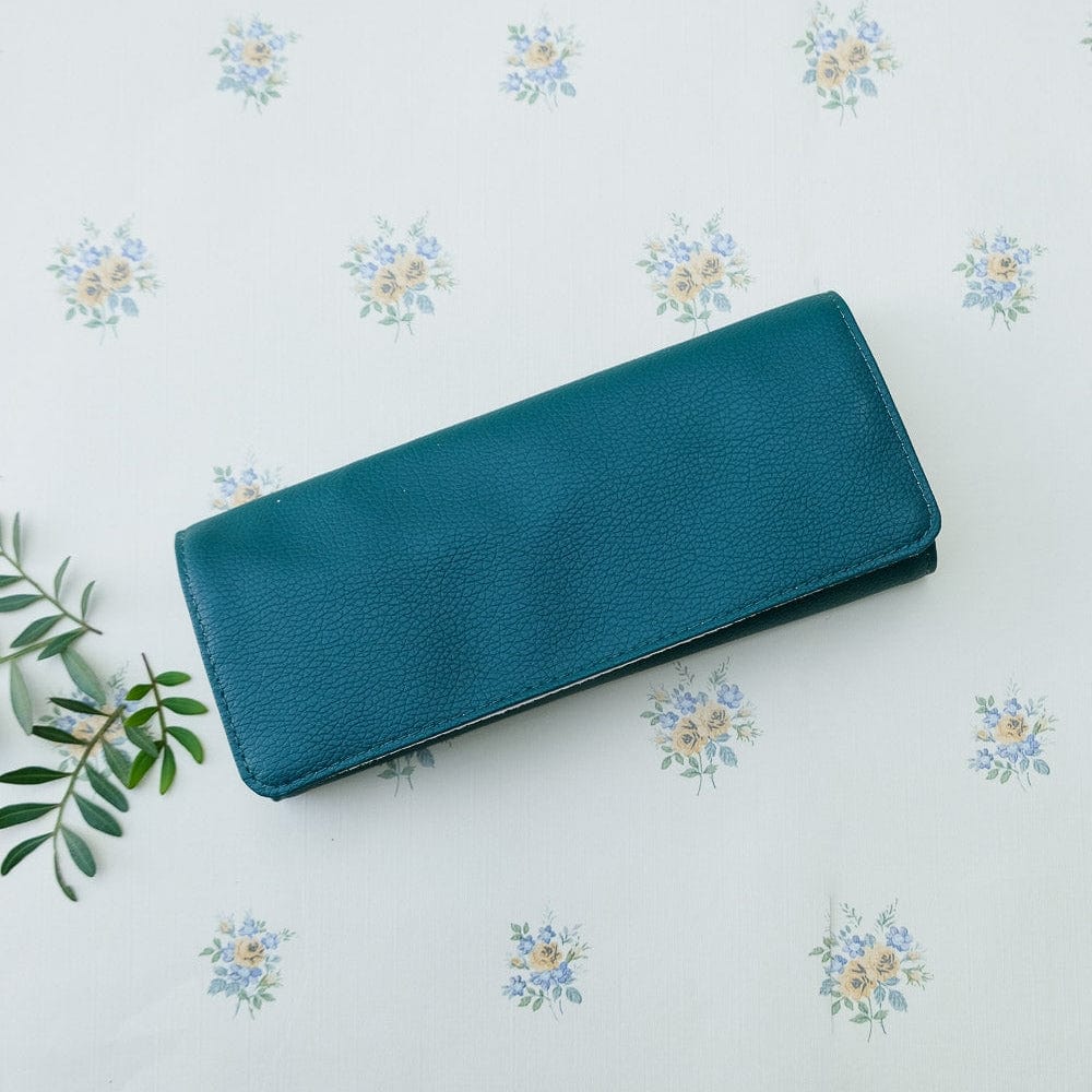 ACC Green Catherine PU Leather Travel Jewelry Pouch