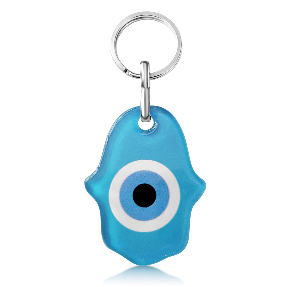 ACC Hamsa Lucky Eye Keyring in Light Blue