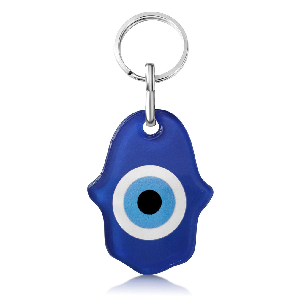 ACC Hamsa Lucky Eye Keyring in Navy