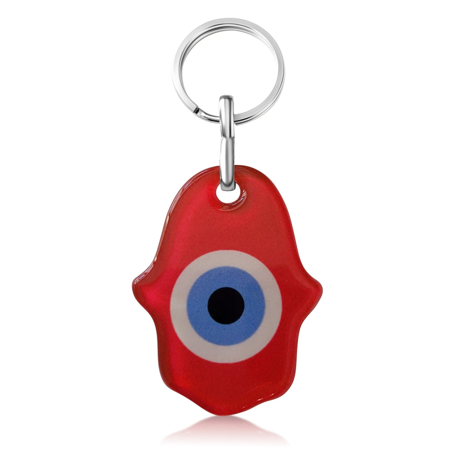 ACC Hamsa Lucky Eye Keyring in Red