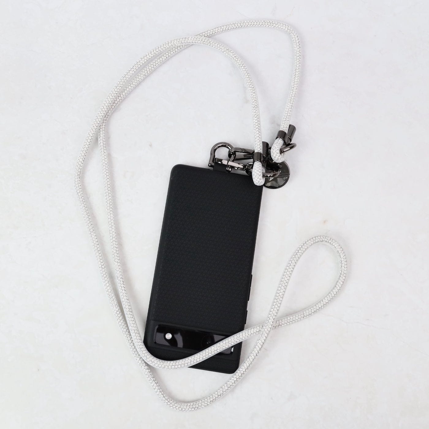 ACC Mariah 120cm Thin Sparkle Rope - White Cell Phone