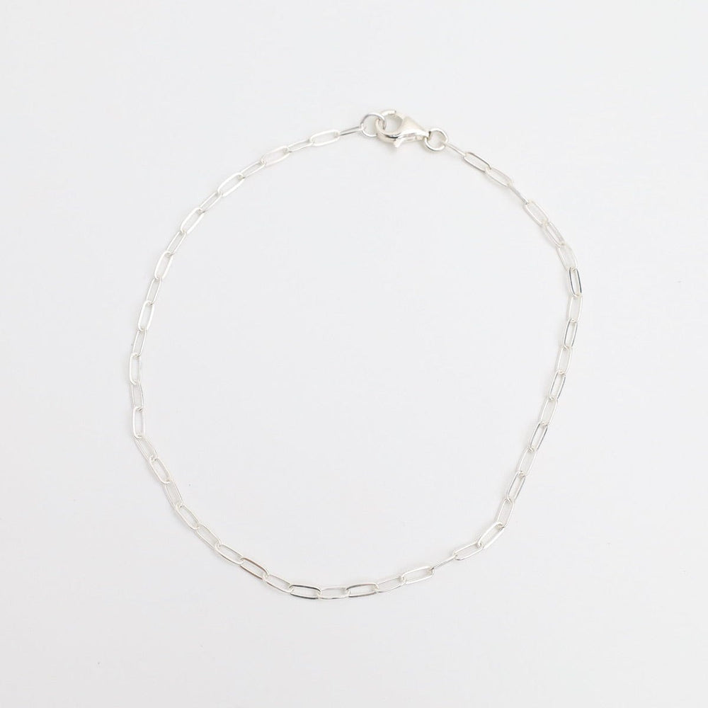 
                  
                    ANK 10" Sterling Silver Flat Drawn Cable Chain Anklet
                  
                