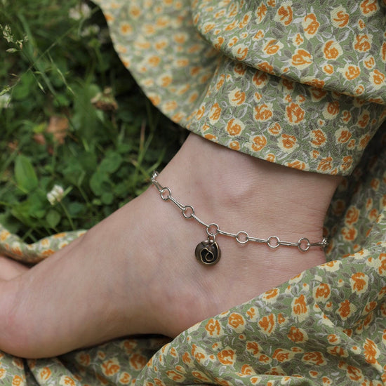 ANK Brass Rose Chain Anklet