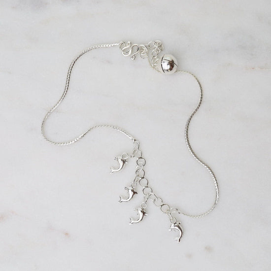 ANK Dangling Dolphins Anklet