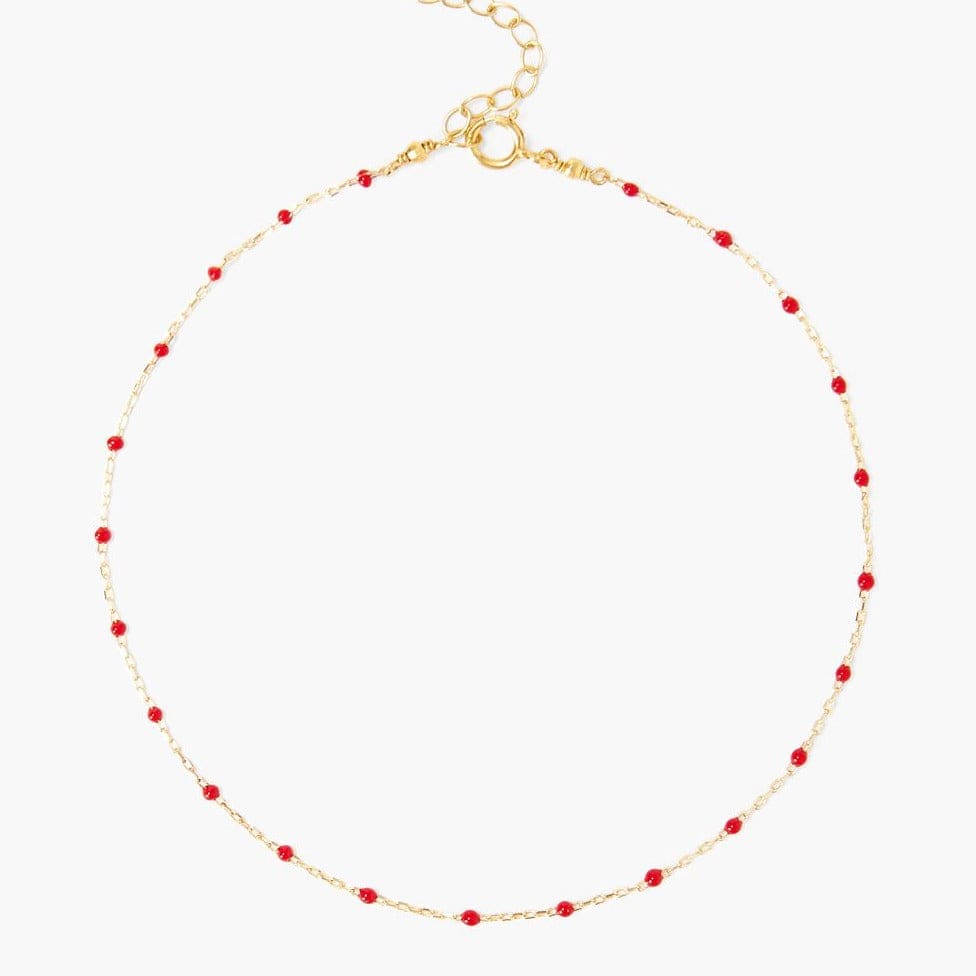 
                      
                        ANK-GPL Poppy Red Anklet
                      
                    