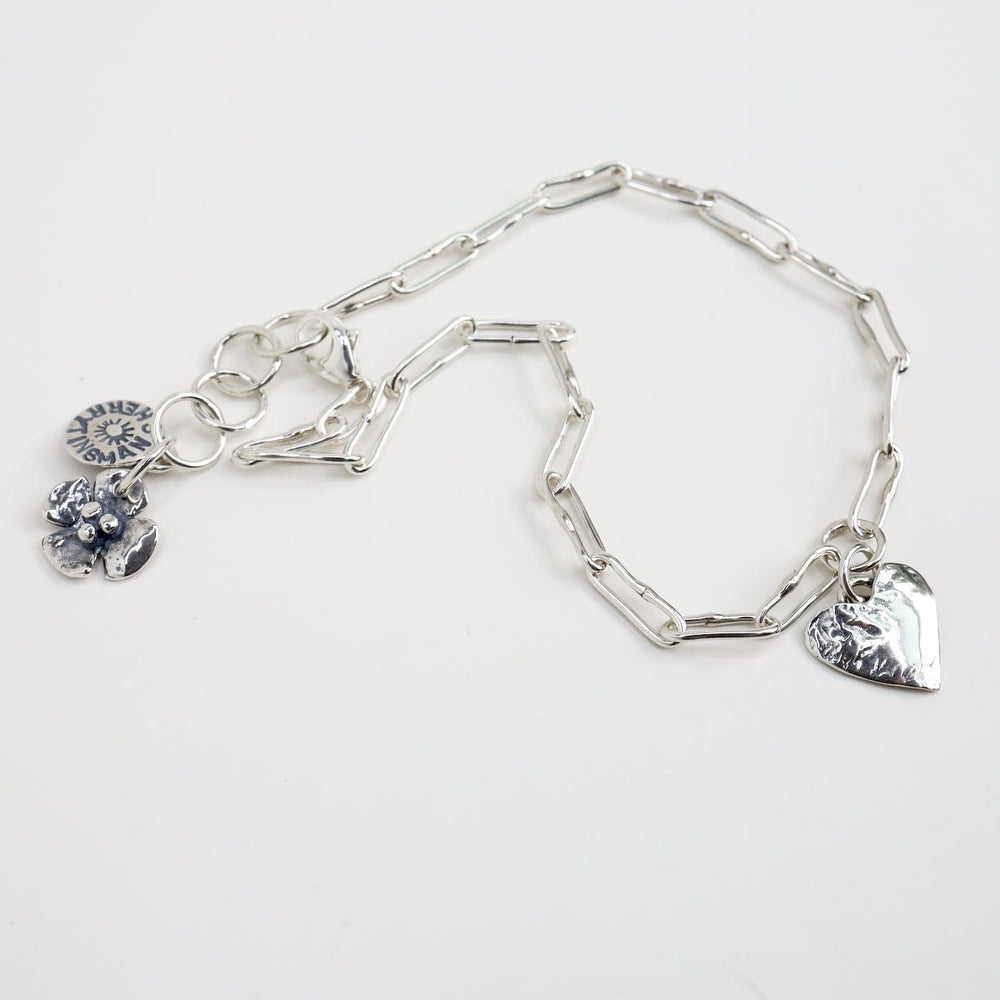 
                      
                        ANK Heart Charm Anklet
                      
                    