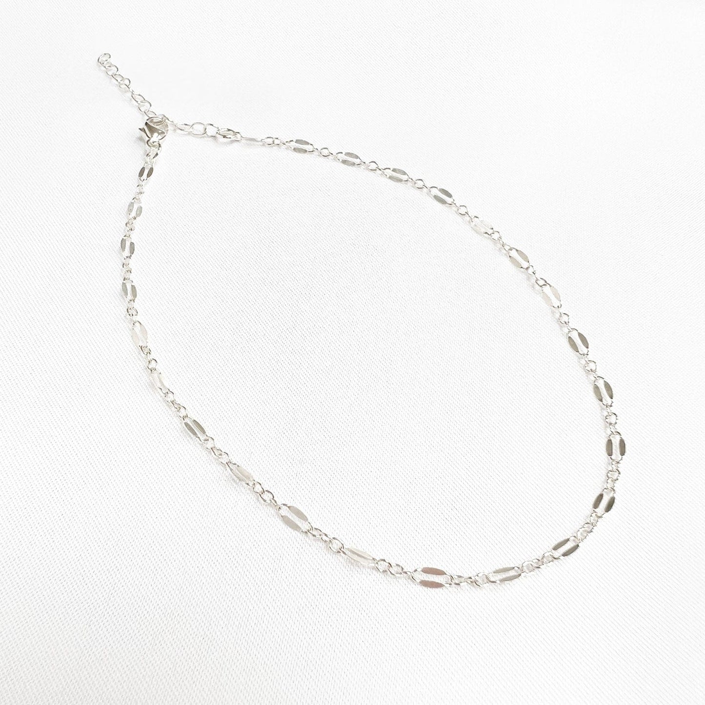 ANK Kamryn Dainty Dapped Sequin Chain Sterling Silver