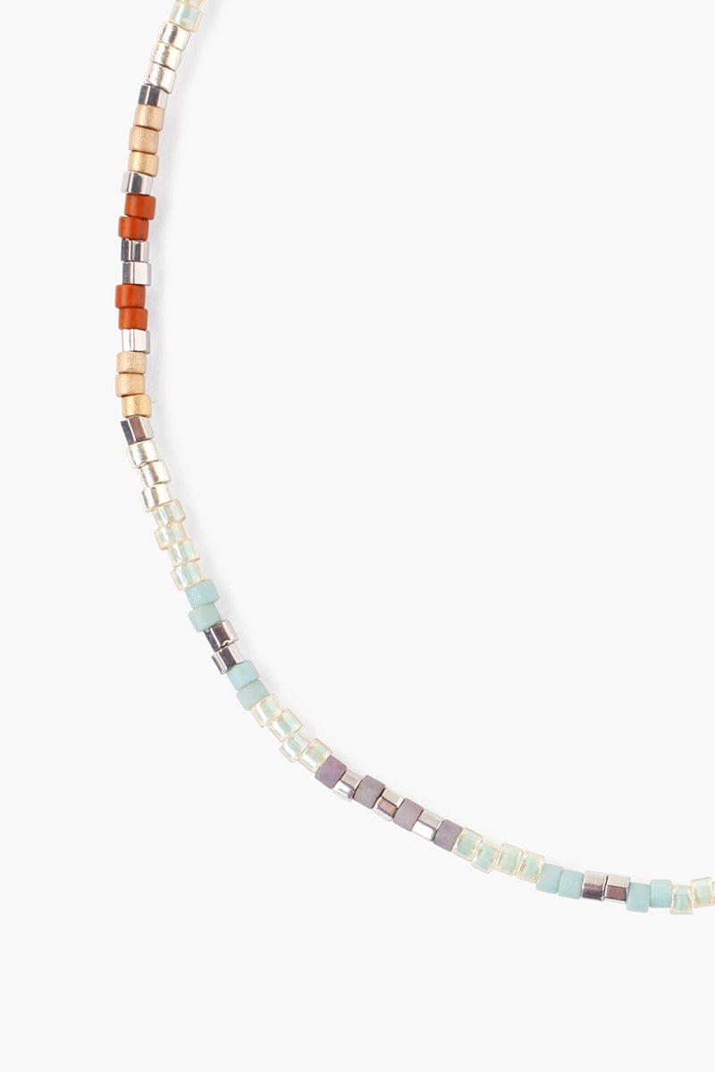 Load image into Gallery viewer, ANK Seed Bead Pull Adjustable Anklet - Seafoam Mix
