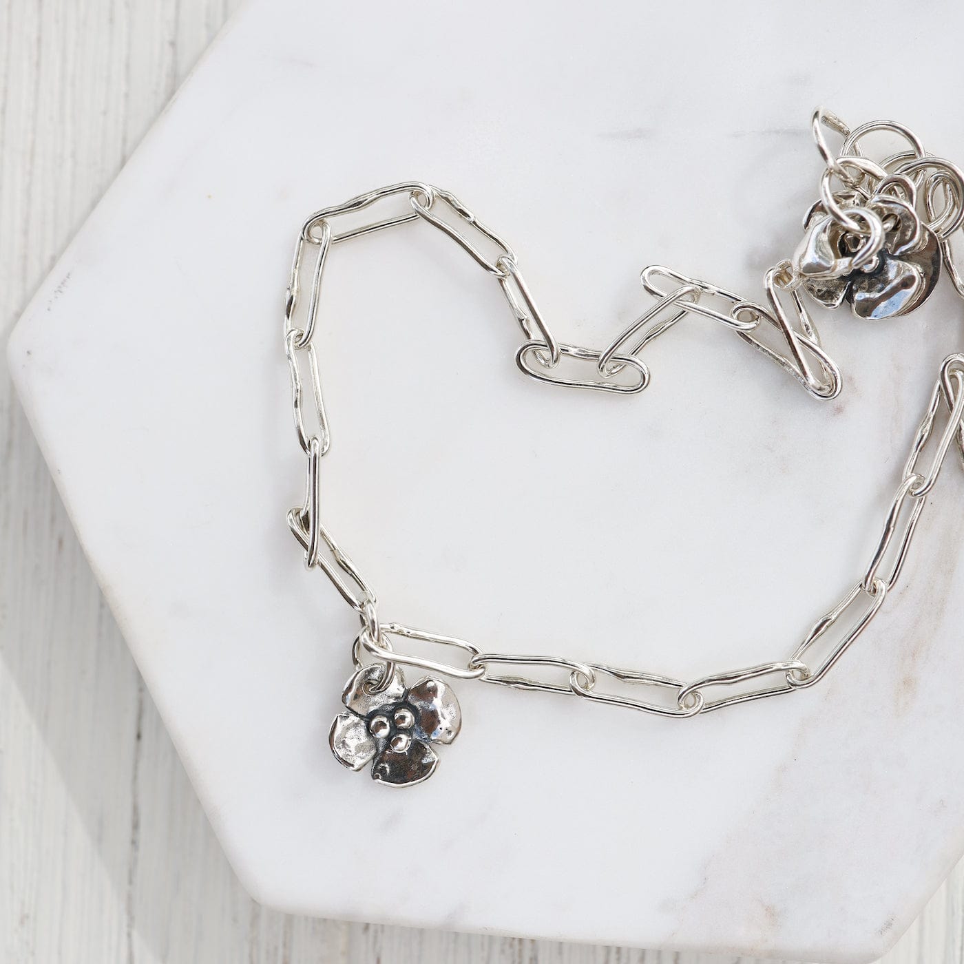 ANK Small Dogwood Charm Anklet