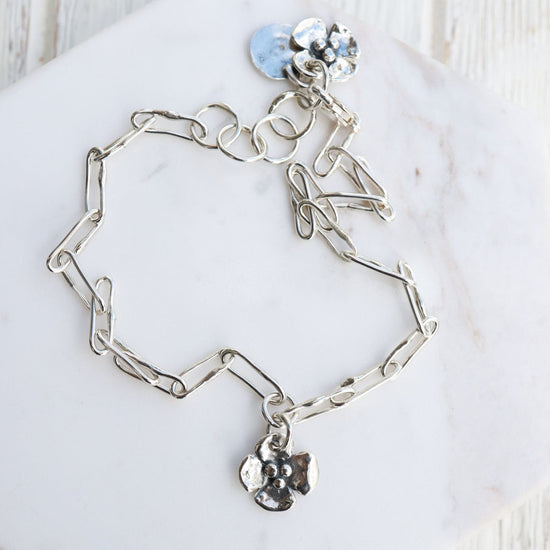 ANK Small Dogwood Charm Anklet
