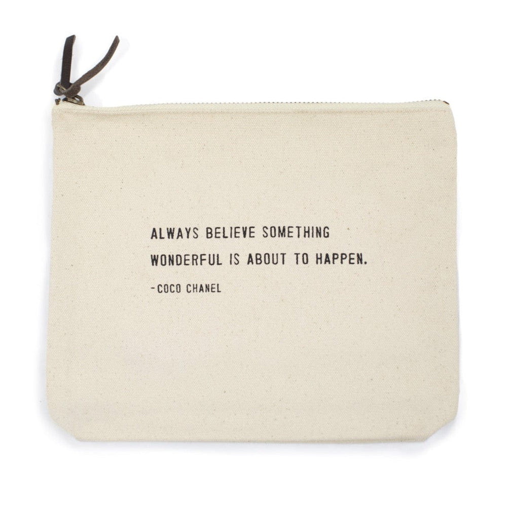 BAG "Always Believe Something Wonderful..." Canvas Bag