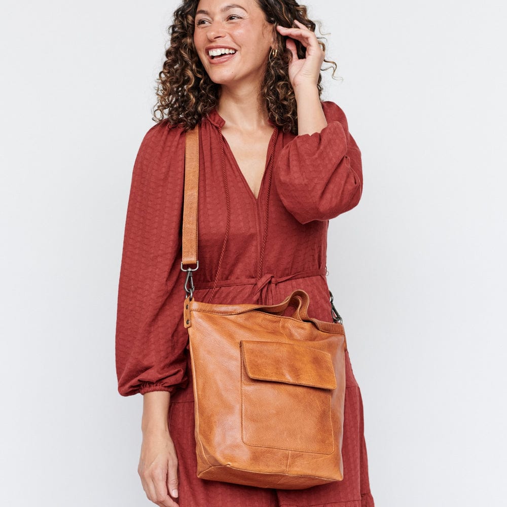 BAG Bianca Tote/ Crossbody in Burnt Orange