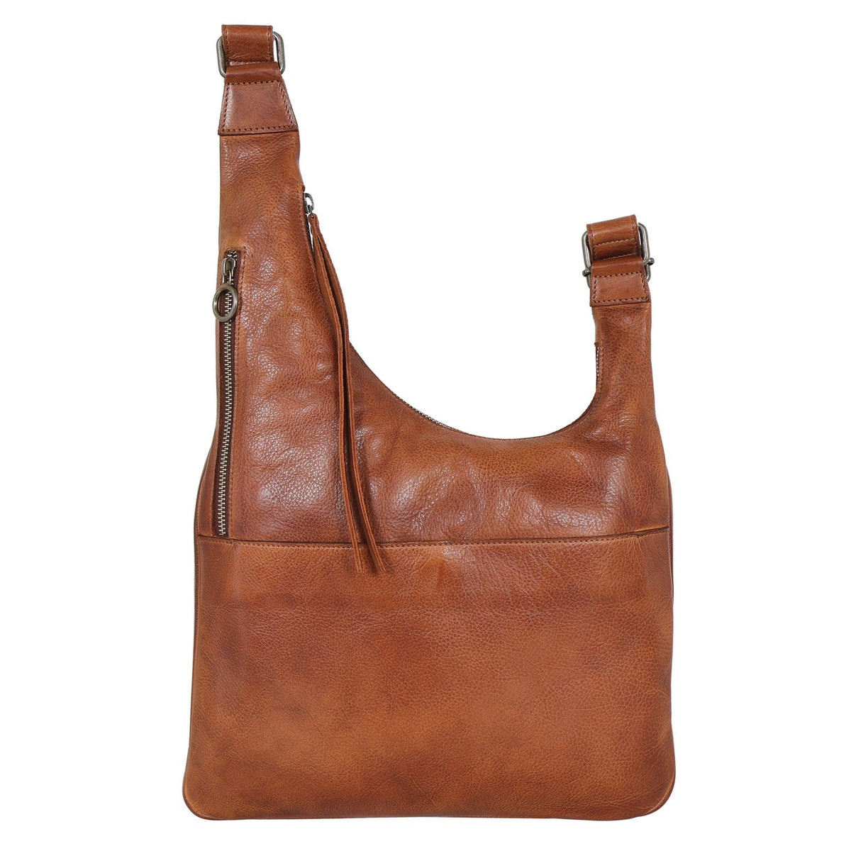 BAG Cognac Alta Leather Crossbody Bag