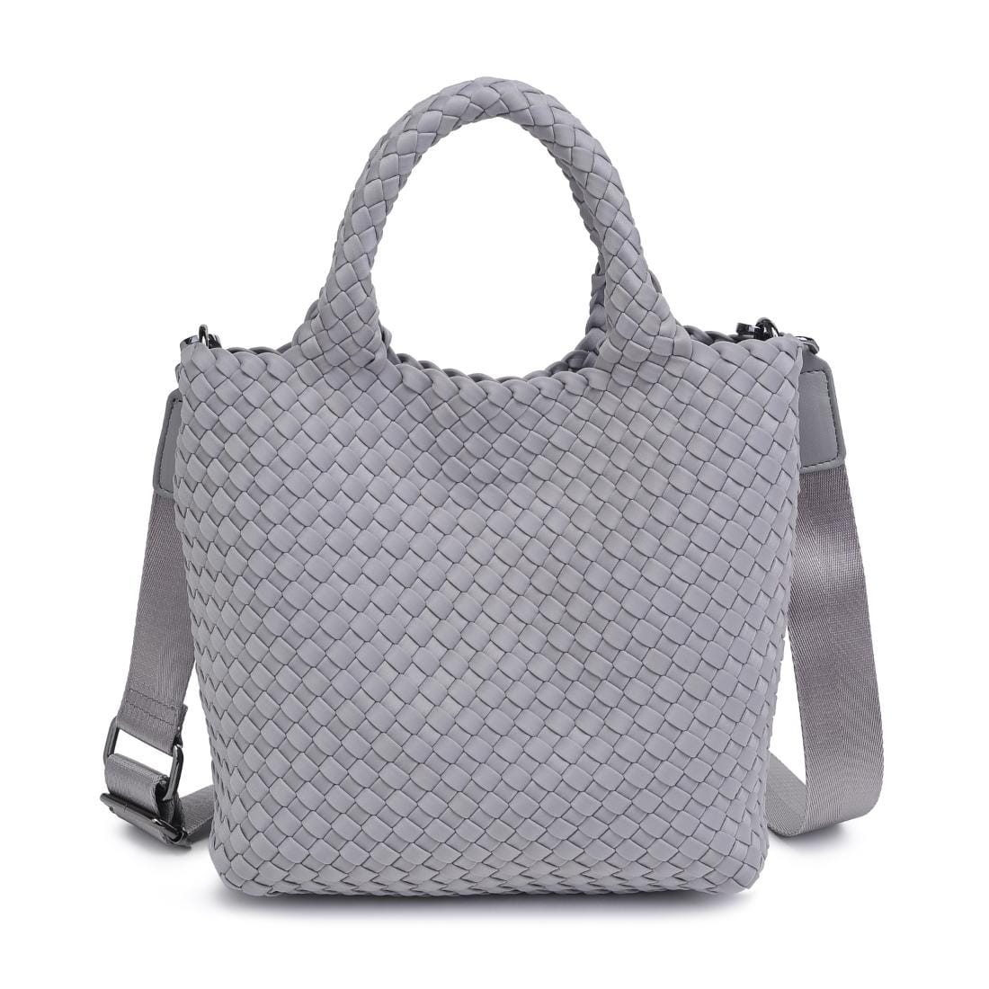 BAG Fog Sky`s the Limit Small Woven Neoprene Tote Handbag