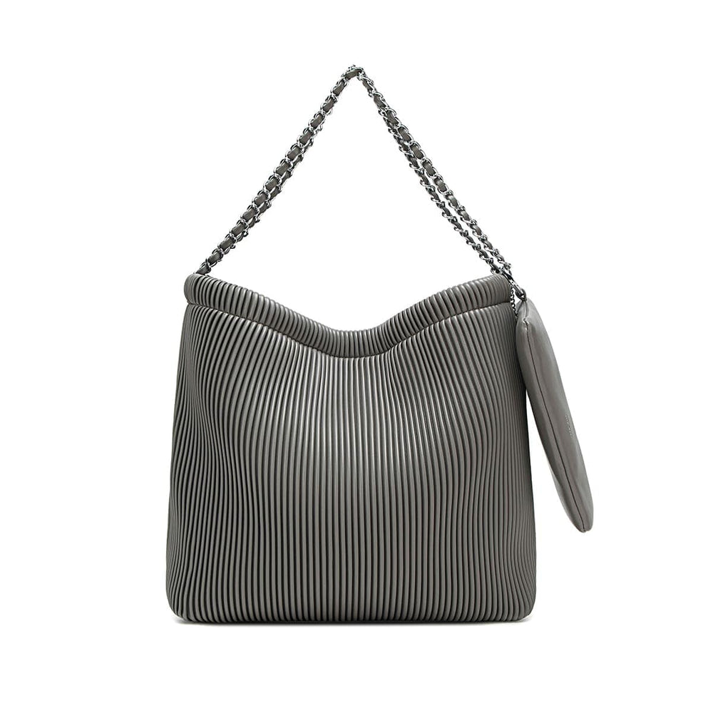 
                      
                        BAG Isabella Shoulder Bag - Grey Pleated
                      
                    