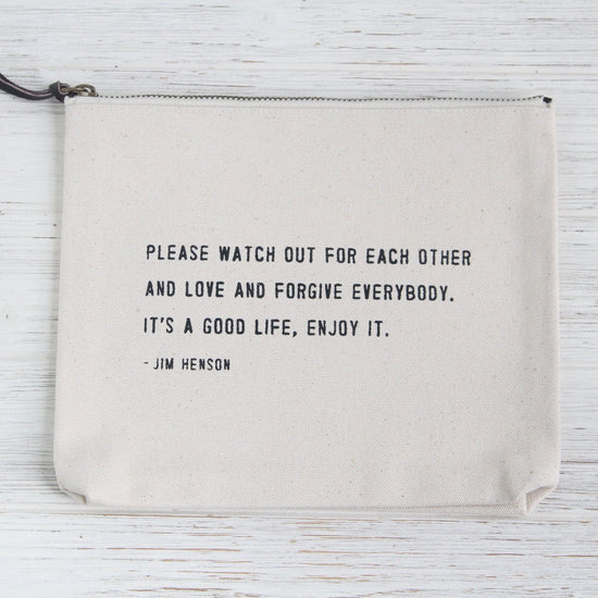 BAG Jim Henson "Watch Out For Each Other..." Canvas Bag