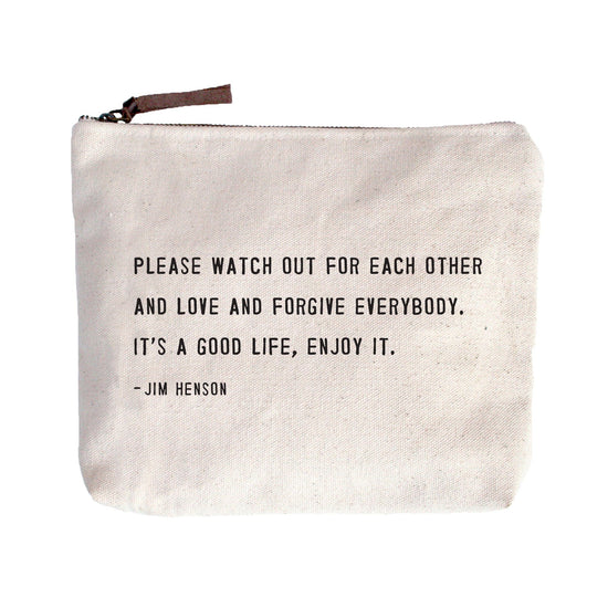BAG Jim Henson "Watch Out For Each Other..." Canvas Bag