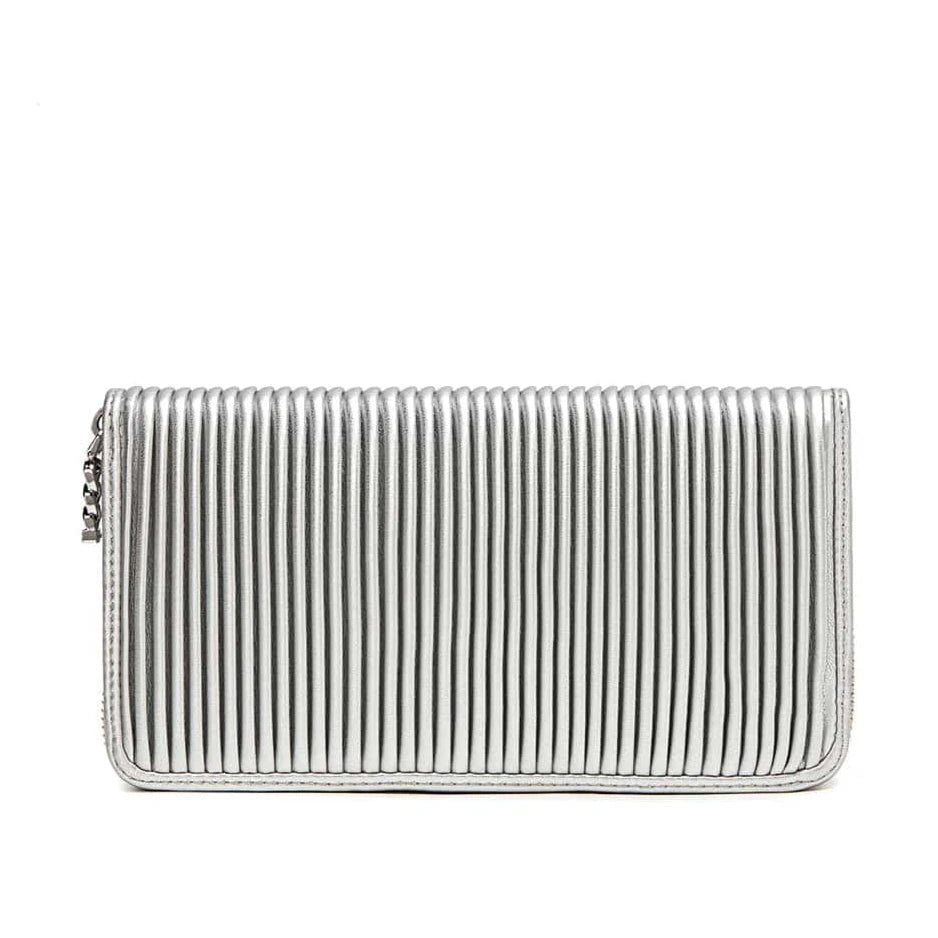 BAG Sandy Wallet - Silver Pleated