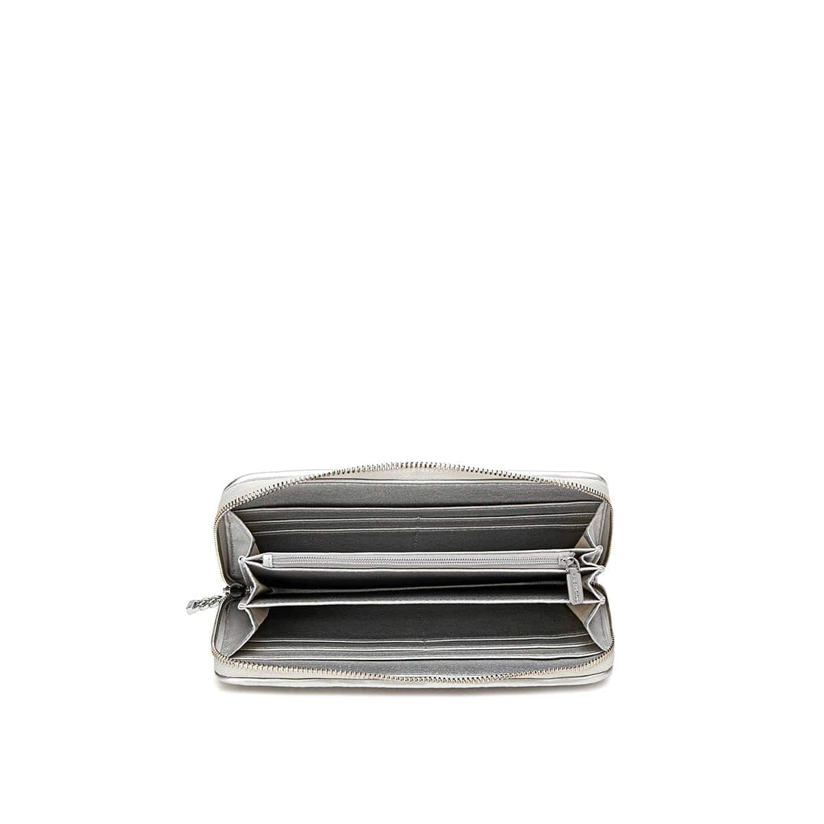 BAG Sandy Wallet - Silver Pleated