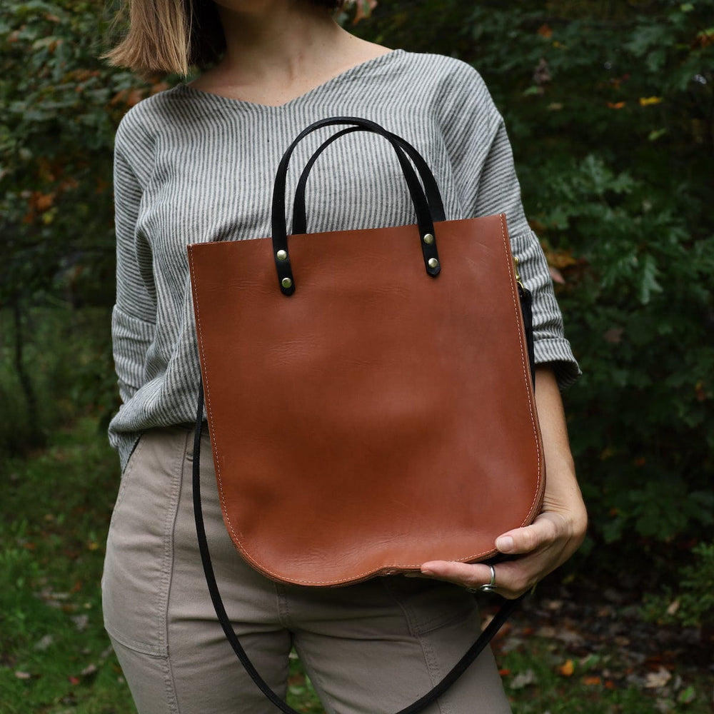 
                  
                    BAG The Bridget Tote in Whiskey & Black
                  
                