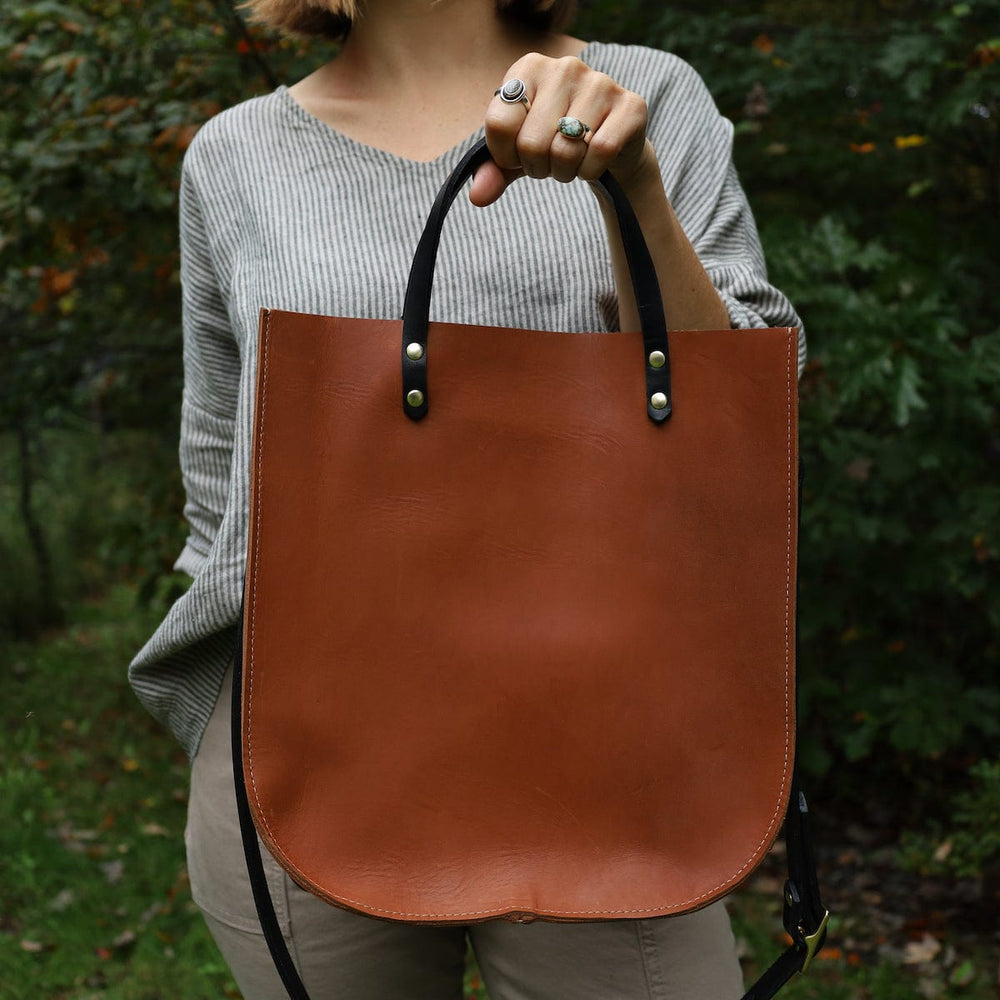 
                  
                    BAG The Bridget Tote in Whiskey & Black
                  
                