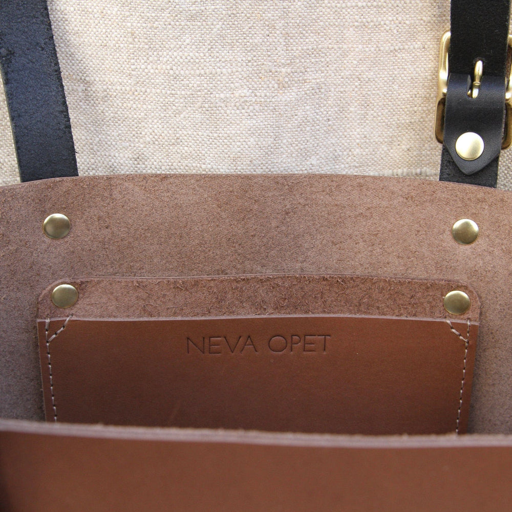 
                      
                        BAG The Leona Tote in Cocoa & Black
                      
                    