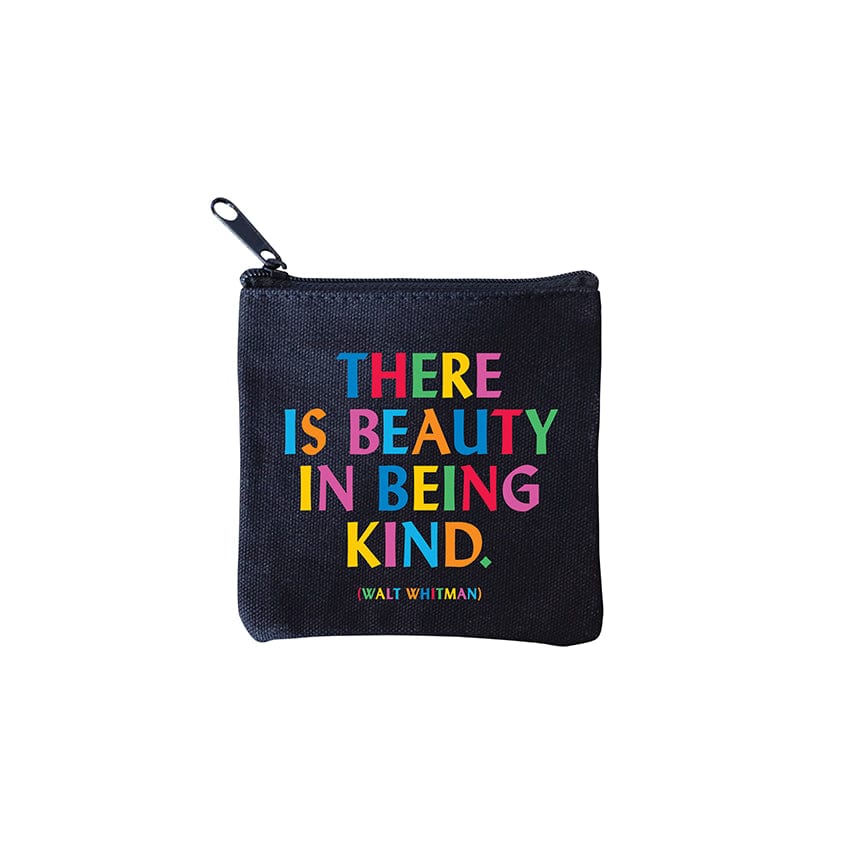 BAG "there is beauty in being kind" mini pouch