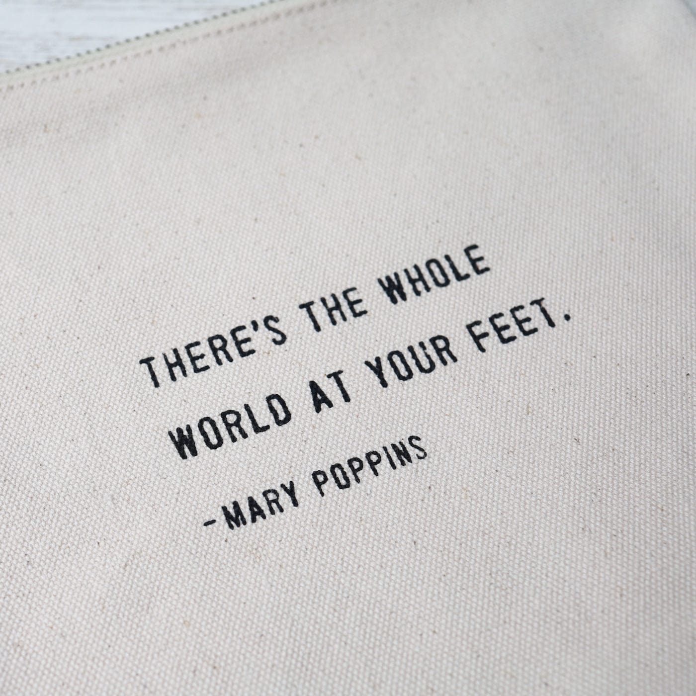 BAG There's The Whole World At Your Feet Canvas Bag