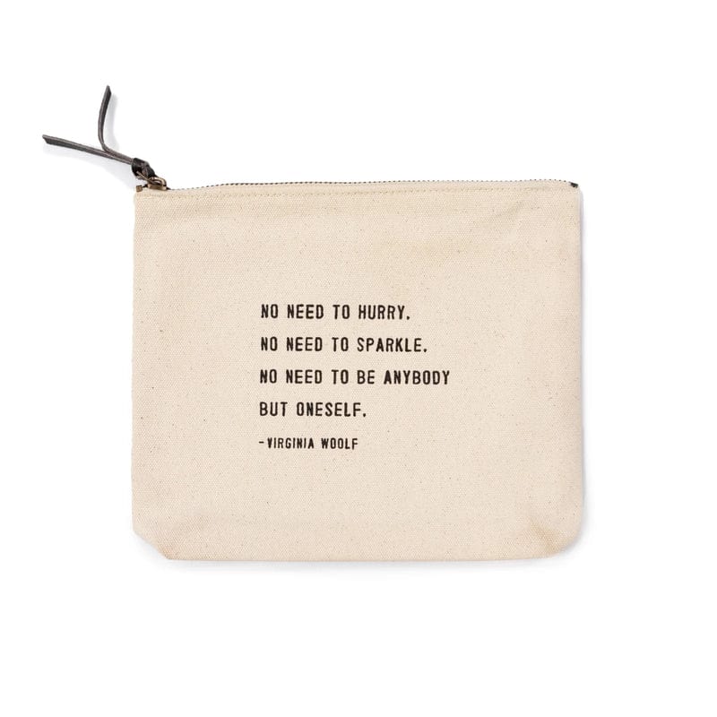 BAG Virginia Wolf "No Need to Hurry" Canvas Bag