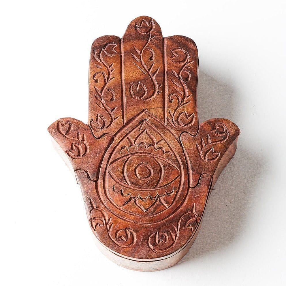 BOX Hamsa Puzzle Box